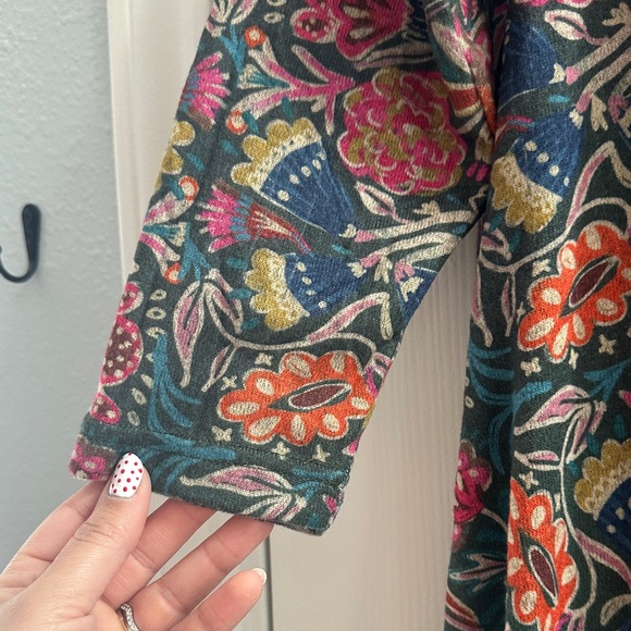 NATURAL LIFE Lottie Sweater Knit Floral Maxi Dress Women’s M Boho Colorful - Picture 5 of 10